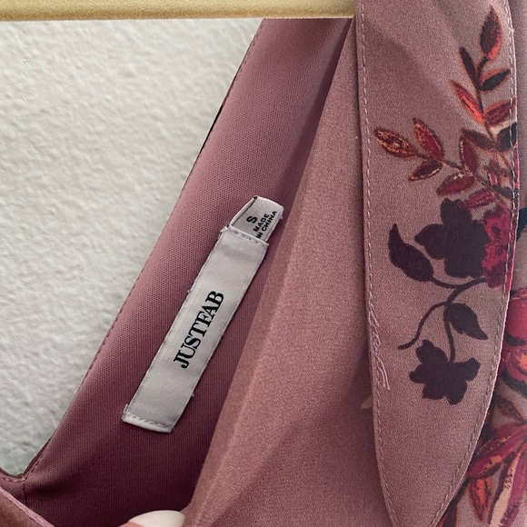 Just Fab Floral Tie Shoulder Dress - Picture 4 of 4